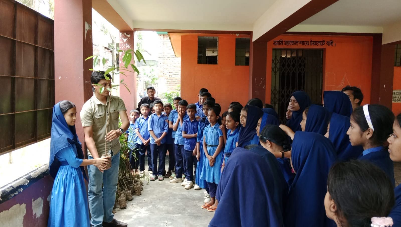 CEHRDF Distributes Saplings at Larpara Primary School